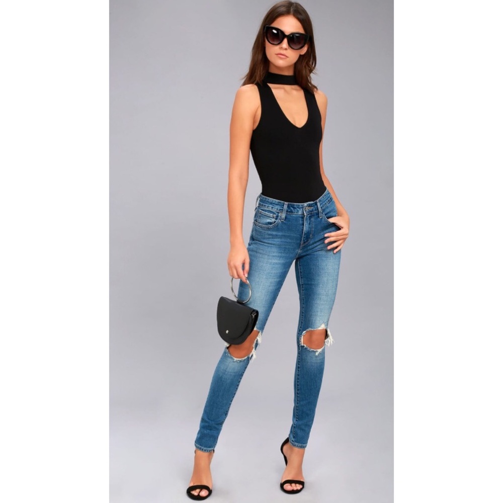 Powerhouse Black Bodysuit
